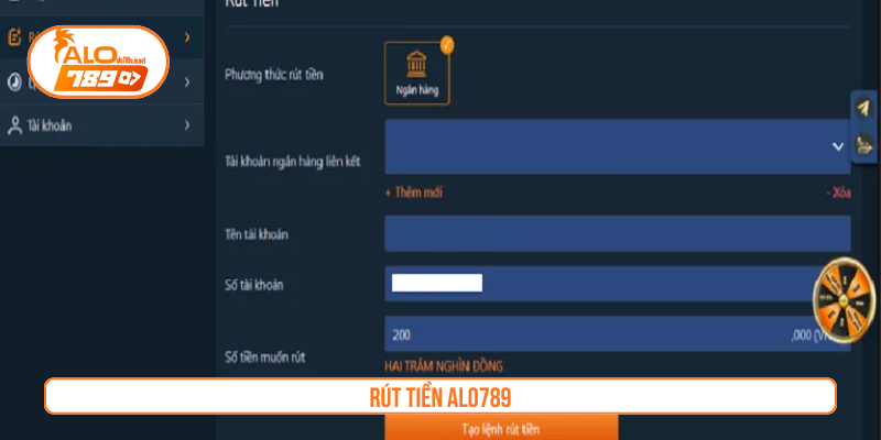 Rút tiền ALO789
